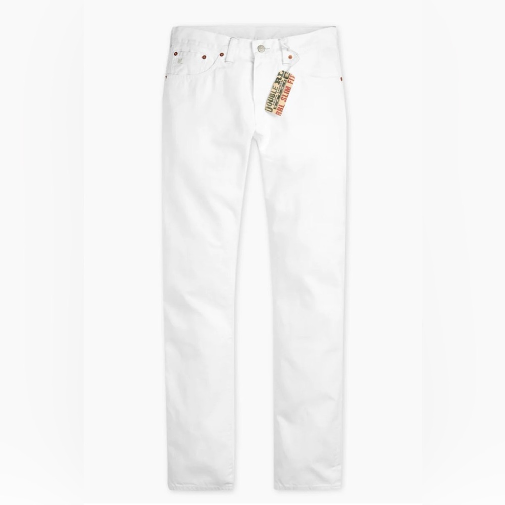 Ralph Lauren Double RL Men's Slim White Jeans
